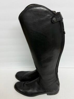 Der Dau Equestrian Riding Field Boots Womans Sz 8.5 Custom Made Leather $2000